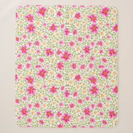 Blumenmuster-Blume Sherpadecke