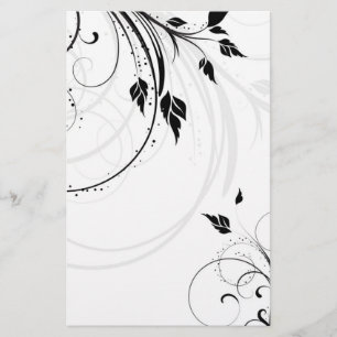Blumenmuster-Briefpapier Briefpapier