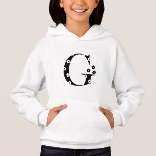 Blumenmuster Buchstabe G Hoodie