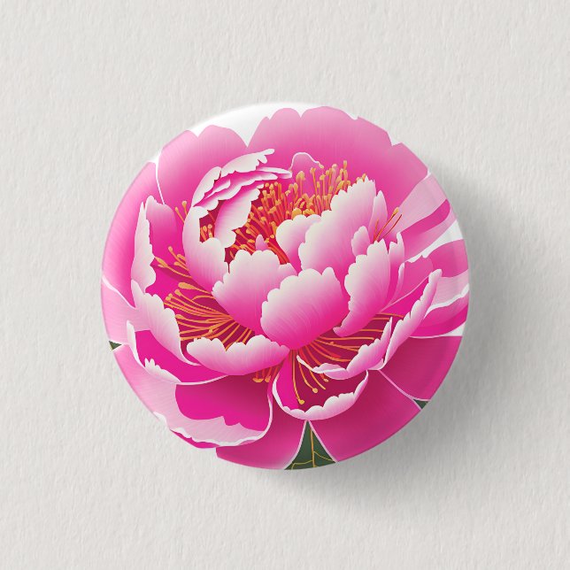 Blumenmuster Button (Vorderseite)