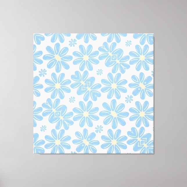 Blumenmuster - Canvas Print Leinwanddruck (Vorderseite)