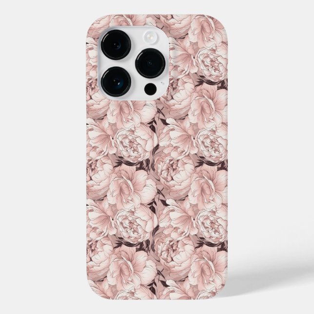 Blumenmuster Case-Mate iPhone 14 Pro Hülle (Rückseite)