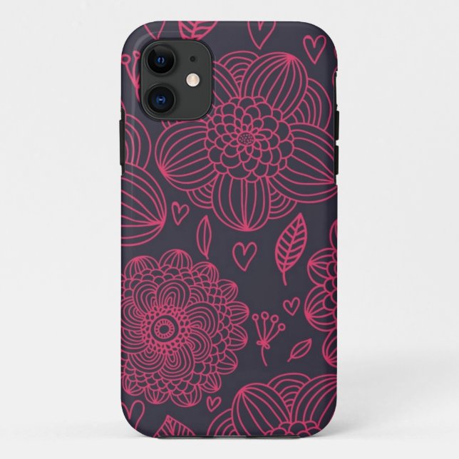 Blumenmuster Case-Mate iPhone Hülle (Rückseite)