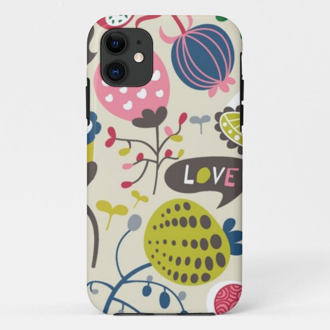 Blumenmuster Case-Mate iPhone Hülle (Rückseite)