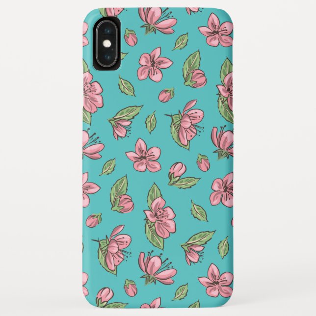 Blumenmuster Case-Mate iPhone Hülle (Rückseite)