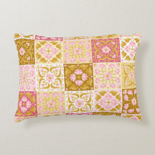 Blumenmuster Dekokissen