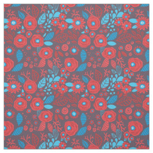 Blumenmuster der Doodle Stoff