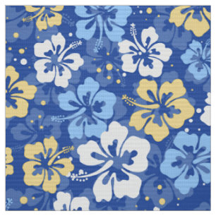 Blumenmuster des tropischen hawaiianischen Hibisku Stoff