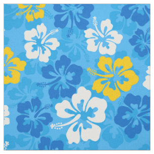 Blumenmuster des tropischen hawaiianischen Hibisku Stoff