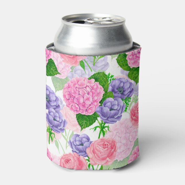 Blumenmuster Dosenkühler (Kanne Vorderseite)