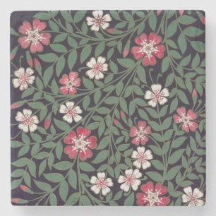 Blumenmuster durch J. Owen, 1863 Steinuntersetzer