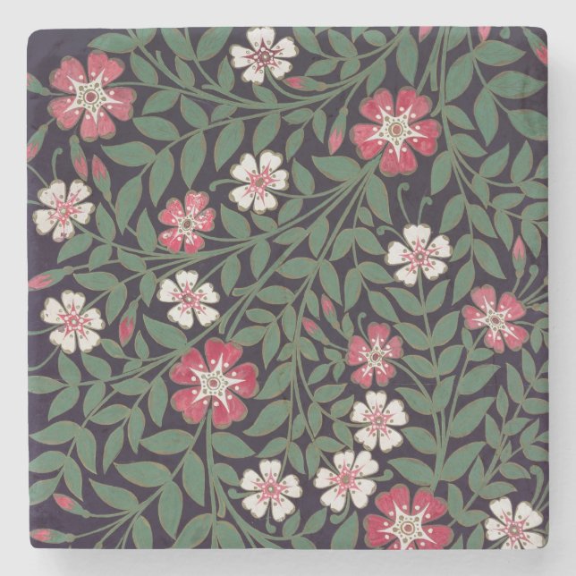 Blumenmuster durch J. Owen, 1863 Steinuntersetzer (Vorderseite)