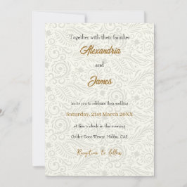 Blumenmuster Einladung