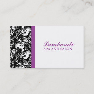 Blumenmuster-eleganter Friseur-Stylist-Salon Visitenkarte