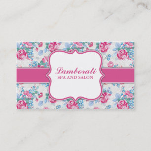 Blumenmuster-eleganter Mode-Designer-Stylist Visitenkarte