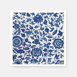 Blumenmuster - Elegantes Cocktail-Party Serviette