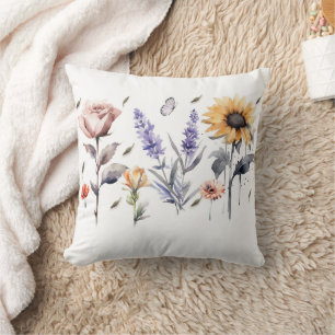 Blumenmuster - Elegantes und künstlerisches Design Kissen