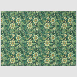 Blumenmuster Emerald Green Vines Decoupage Seidenpapier