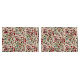Blumenmuster Farbige trendige Blume Rosa Grün Kissenbezug
