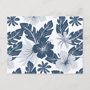 Blumenmuster Feiertagspostkarte