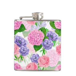 Blumenmuster Flachmann