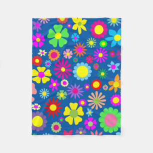 Blumenmuster Fleecedecke