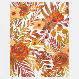 Blumenmuster Fleecedecke