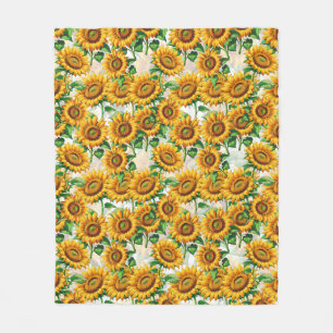 Blumenmuster Fleecedecke