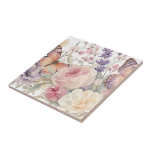 Blumenmuster Fliese