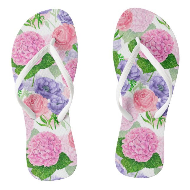 Blumenmuster Flip Flops (Fußbett)