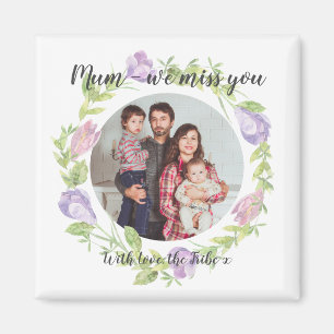 Blumenmuster-Foto Magnet