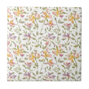 Blumenmuster Freesien Blumen Fliese
