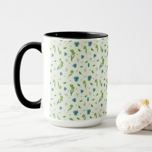 Blumenmuster Frühlingsblumen-Kombination Tasse
