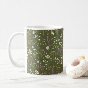 Blumenmuster Frühlingsflorales Klassiker Kaffeetasse