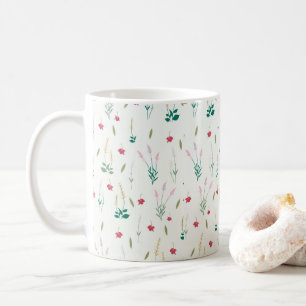 Blumenmuster Frühlingsflorales Klassiker Kaffeetasse