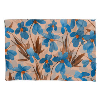 Blumenmuster für Aquarellbilder Kissenbezug