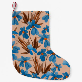 Blumenmuster für Aquarellbilder Kleiner Weihnachtsstrumpf