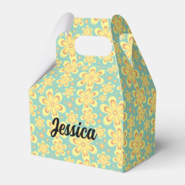 Blumenmuster - Gefälligkeitsbox Geschenkschachtel