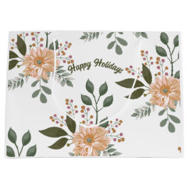 Blumenmuster - Geschenkbeutel Große Geschenktüte