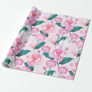Blumenmuster Geschenkpapier