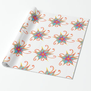 Blumenmuster Geschenkpapier