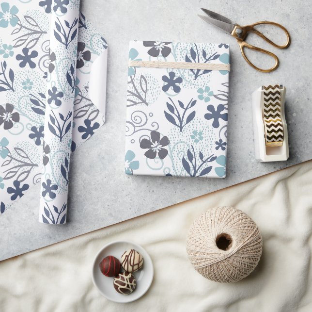 Blumenmuster Geschenkpapier (Kunsthandwerk)