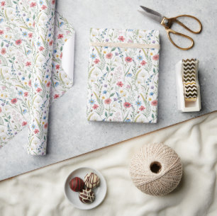 Blumenmuster Geschenkpapier