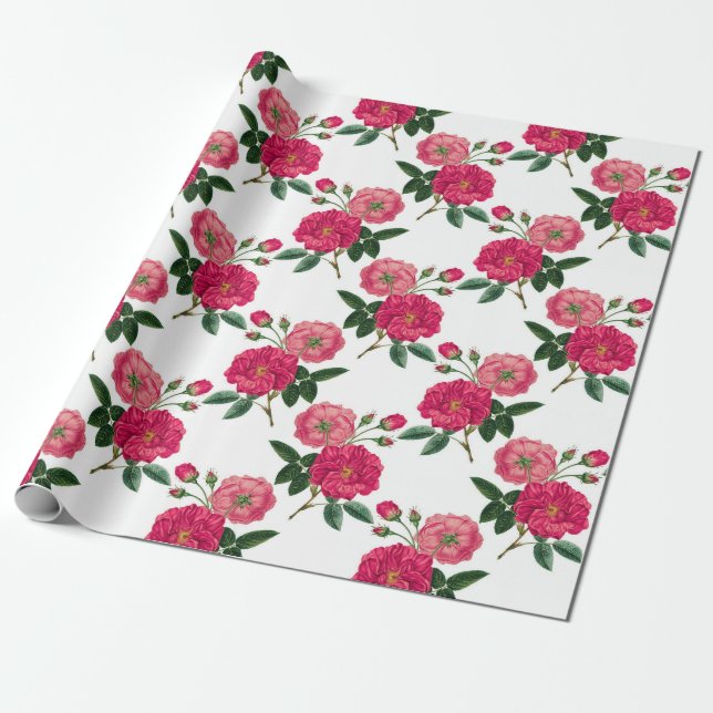 Blumenmuster Geschenkpapier (Ungerollt)