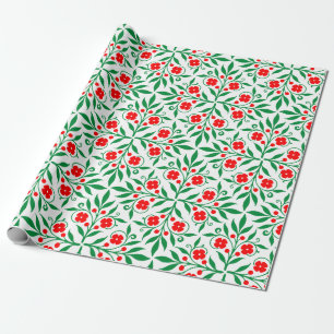 Blumenmuster Geschenkpapier