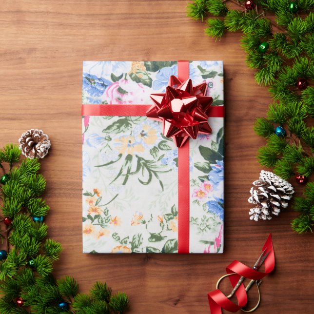 Blumenmuster Geschenkpapier (Feiertagsgeschenk)