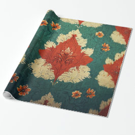 Blumenmuster Geschenkpapier
