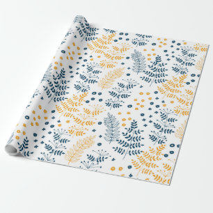 Blumenmuster Geschenkpapier