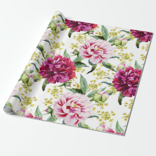Blumenmuster Geschenkpapier