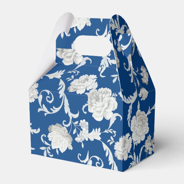 Blumenmuster Geschenkschachtel (Rückseite)
